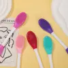 Косметическая силиконовая щетка для лица, щетка для лица, щетка для лица, щетка для мягких волосков, щетка для косметики, веерная фруктовая кисть Specification image